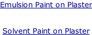 Emulsion Paint on Plaster   Solvent Paint on Plaster